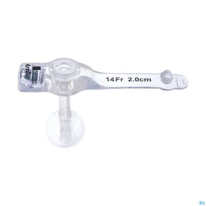 Sie sehen eine Packung Ernaehrungssonde Flocare/minisoft Button Austauschsonde Ch 14/2,5cm 1st, Produktbild: 01 Ernaehrungssonde Flocare/minisoft Button Austauschsonde Ch 14/2,5cm 1st, A-Nr.: 5198030 - 01