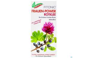 Frauen-power Rotklee Fitonic Elixier Bio Kraeuter Fruechte Alkoholfrei 330ml, A-Nr.: 4334399 - 01