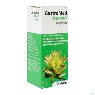 Sie sehen eine Packung Gastromed-madaus Tropfen 100ml, Produktbild: 02 Gastromed-madaus Tropfen 100ml, A-Nr.: 4472747 - 02