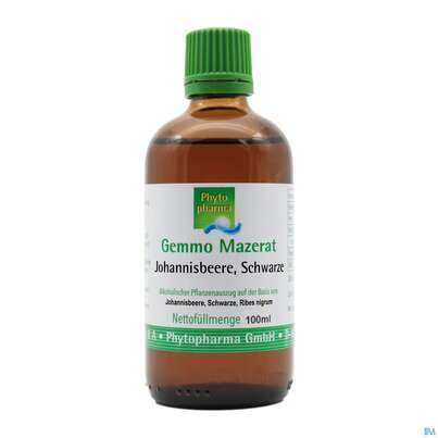 Gemmo Mazerat Johannisbeere/schwarz Ribes Nigrum Phytopharma 100ml, A-Nr.: 5394127 - 01