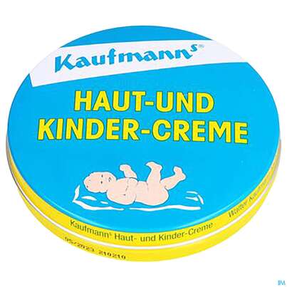 Sie sehen eine Packung Kaufmanns Haut +kinder-creme Dose 75ml, Produktbild: 02 Kaufmanns Haut +kinder-creme Dose 75ml, A-Nr.: 5886095 - 02