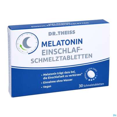 Melatonin Einschlaf-schmelztabl Dr.theiss 30st, A-Nr.: 5451173 - 03