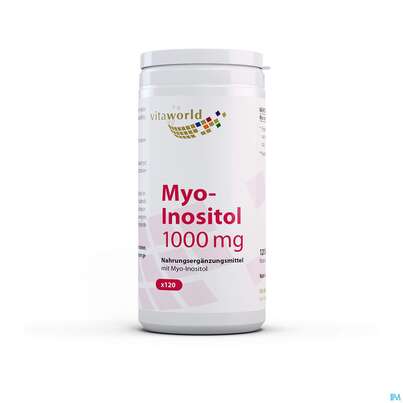 Myo-inositol Kapseln 1000mg Hochdosiert Vita World 120st, A-Nr.: 5608812 - 01