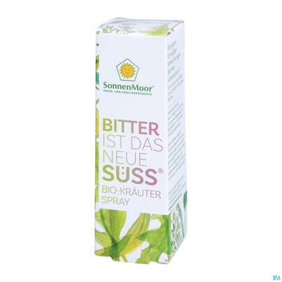 Sie sehen eine Packung Sonnenmoor Bio-kraeuterspray Bitter Ist Das Neue Suess 20ml, Produktbild: 02 Sonnenmoor Bio-kraeuterspray Bitter Ist Das Neue Suess 20ml, A-Nr.: 4803693 - 02