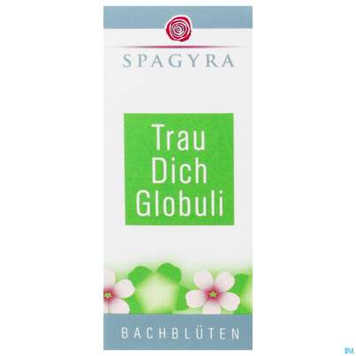 Sie sehen eine Packung Spagyra Globuli Dr.bach Trau Dich 10g, Produktbild: 01 Spagyra Globuli Dr.bach Trau Dich 10g, A-Nr.: 3994923 - 01
