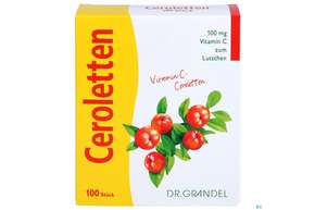 Vitamin C Ceroletten Lutschtabl Dr Grandel Nr.12 100st, A-Nr.: 2680507 - 01