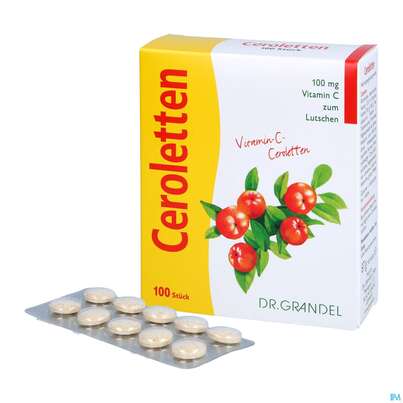 Vitamin C Ceroletten Lutschtabl Dr Grandel Nr.12 100st, A-Nr.: 2680507 - 04