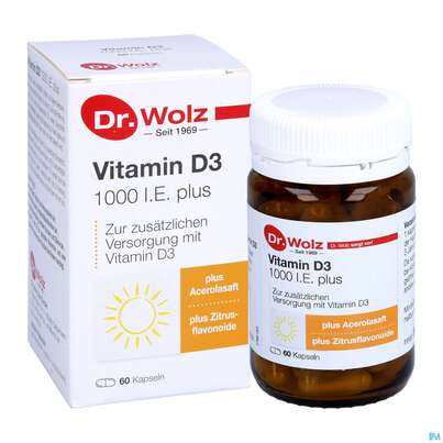 Vitamin D3 Kapseln 1000ie Plus -dr.wolz Nr 60 60st, A-Nr.: 3839335 - 05
