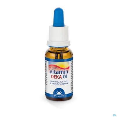 Vitamin Deka Oel Tropfen D3+k2+a+e Dr.jacobs 20ml, A-Nr.: 4892248 - 01