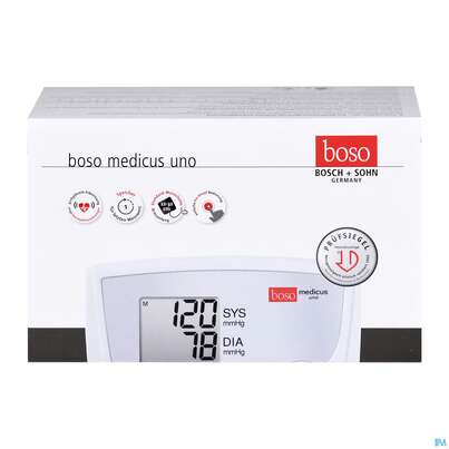 Sie sehen eine Packung Blutdruckmesser Boso Medicus Uno Normallaenge 1st, Produktbild: 04 Blutdruckmesser Boso Medicus Uno Normallaenge 1st, A-Nr.: 2768047 - 04
