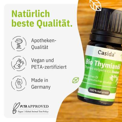 Sie sehen eine Packung Bio Thymianöl linalool, Produktbild: 02 Bio Thymianöl linalool, A-Nr.: 5955554 - 02