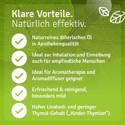 Sie sehen eine Packung Bio Thymianöl linalool, Produktbild: 05 Bio Thymianöl linalool, A-Nr.: 5955554 - 05