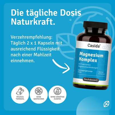 Sie sehen eine Packung Magnesium-Komplex hochdosiert, Produktbild: 03 Magnesium-Komplex hochdosiert, A-Nr.: 5927055 - 03