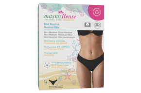 Bio Perioden Bikinihose Masmi Reuse - Schwarz - Größe XS, A-Nr.: 5946093 - 01