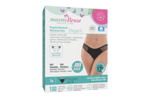 Bio Periodenslip Elegant Masmi Reuse - Waschbar - Größe S, A-Nr.: 5973859 - 01