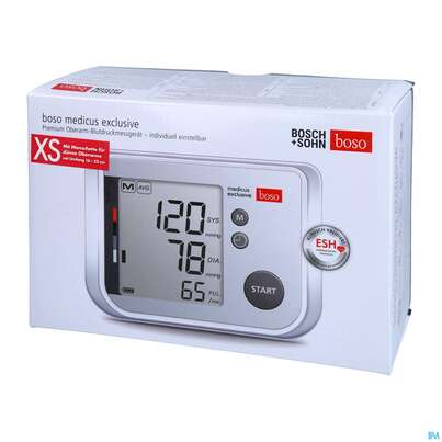 Sie sehen eine Packung Blutdruckmesser Boso Medicus Exclusive Xs 16-22 1st, Produktbild: 02 Blutdruckmesser Boso Medicus Exclusive Xs 16-22 1st, A-Nr.: 4409306 - 02