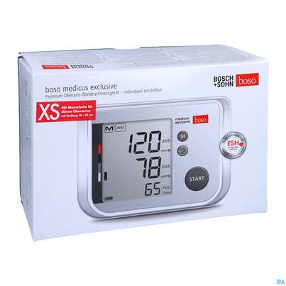 Sie sehen eine Packung Blutdruckmesser Boso Medicus Exclusive Xs 16-22 1st, Produktbild: 03 Blutdruckmesser Boso Medicus Exclusive Xs 16-22 1st, A-Nr.: 4409306 - 03