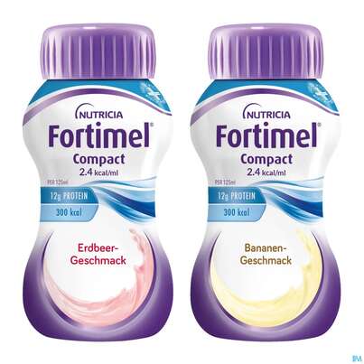Fortimel/compact/2.4 125ml Vitalflasche Fruchtig Sortiert 24st, A-Nr.: 4294033 - 01