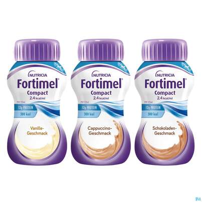 Fortimel/compact/2.4 125ml Vitalflasche Suess Sortiert 24st, A-Nr.: 4294010 - 01