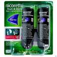 Sie sehen eine Packung Nicorette Spray 1mg/spruehstoss Z.anw.i.d.mundhoehle lösung Fruit & Mint Nfc 2st, Produktbild: 01 Nicorette Spray 1mg/spruehstoss Z.anw.i.d.mundhoehle lösung Fruit & Mint Nfc 2st, A-Nr.: 5510272 - 01