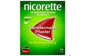 Nicorette Transdermales Pflaster 25mg/16h 14st, A-Nr.: 3537462 - 01
