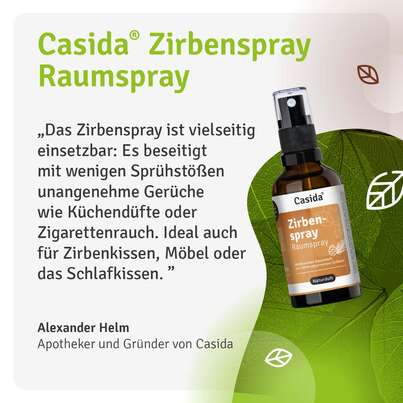 Sie sehen eine Packung Zirbenspray mit Zirbenöl, Produktbild: 06 Zirbenspray mit Zirbenöl, A-Nr.: 5957659 - 06