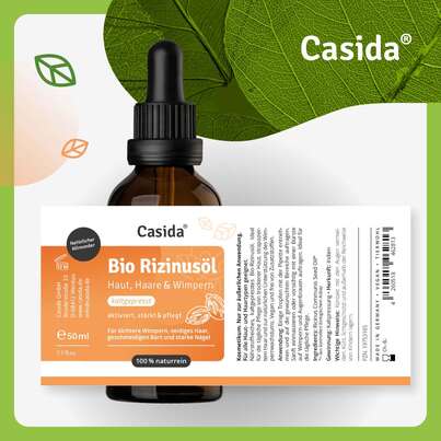 Bio Rizinusöl kaltgepresst für Haut, Haare &amp; Wimpern, A-Nr.: 5957636 - 07