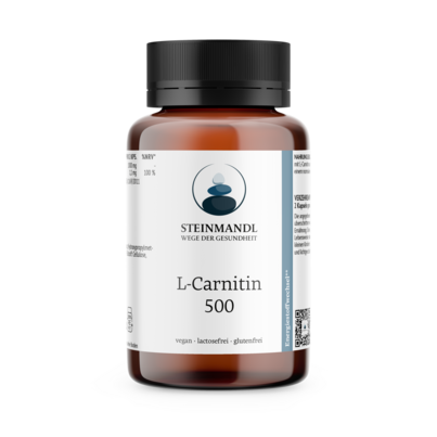 Sie sehen eine Packung STEINMANDL L-CARNITIN 500, Produktbild: 01 STEINMANDL L-CARNITIN 500, A-Nr.: 5975404 - 01