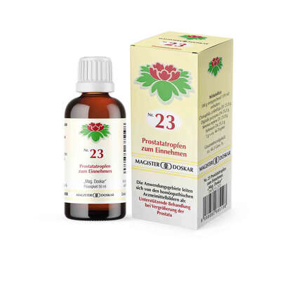 Sie sehen eine Packung Magister Doskar Nr. 23 Prostatatropfen zum Einnehmen, Produktbild: 05 Magister Doskar Nr. 23 Prostatatropfen zum Einnehmen, A-Nr.: 0685191 - 05