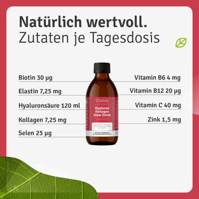 Sie sehen eine Packung Hyaluron Kollagen Glow Drink, Produktbild: 02 Hyaluron Kollagen Glow Drink, A-Nr.: 5973658 - 02