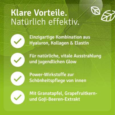 Sie sehen eine Packung Hyaluron Kollagen Glow Drink, Produktbild: 05 Hyaluron Kollagen Glow Drink, A-Nr.: 5973658 - 05