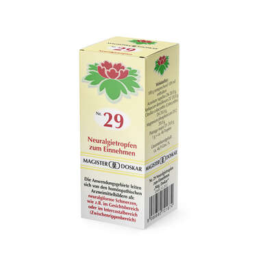 Sie sehen eine Packung Magister Doskar Nr. 29 Neuralgietropfen zum Einnehmen, Produktbild: 03 Magister Doskar Nr. 29 Neuralgietropfen zum Einnehmen, A-Nr.: 0721679 - 03