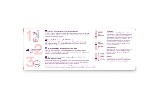 Sie sehen eine Packung CYCLOTEST Schwangerschafts-Früh-Test, Produktbild: 02 CYCLOTEST Schwangerschafts-Früh-Test, A-Nr.: 4083626 - 02
