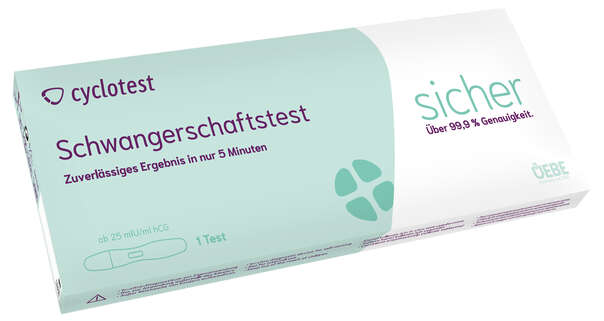 Sie sehen eine Packung CYCLOTEST Schwangerschafts-Test, Produktbild: 01 CYCLOTEST Schwangerschafts-Test, A-Nr.: 4083632 - 01