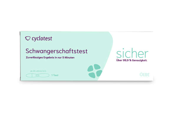 Sie sehen eine Packung CYCLOTEST Schwangerschafts-Test, Produktbild: 03 CYCLOTEST Schwangerschafts-Test, A-Nr.: 4083632 - 03