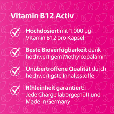 R(h)ein Nutrition Vitamin B12 Activ 1.000 µg Kapseln hochdosiert, A-Nr.: 5987258 - 03