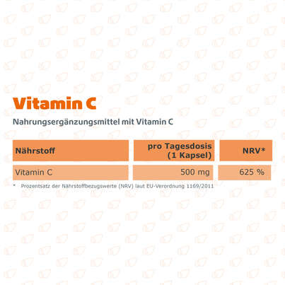 Sie sehen eine Packung R(h)ein Nutrition Vitamin C 500 mg Immunsystem Plus Kapseln, Produktbild: 08 R(h)ein Nutrition Vitamin C 500 mg Immunsystem Plus Kapseln, A-Nr.: 5987264 - 08