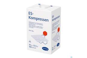 Mullkompressen-es Hartmann/unsteril 16fach 17faedig 10x 12,5cm 100st, A-Nr.: 1152999 - 01