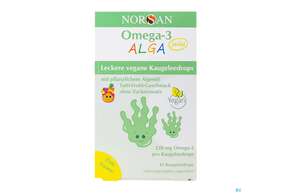 Omega -3 Norsan/alga Kids Jelly Kaugelee Drop Tutti-frutti 45st, A-Nr.: 5825946 - 01