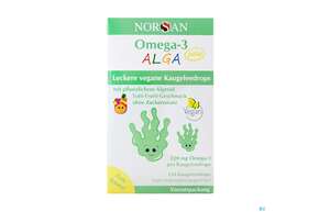 Omega -3 Norsan/alga Kids Jelly Kaugelee Drop Tutti-frutti Vorra 120st, A-Nr.: 5825952 - 01