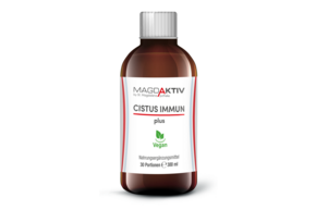Sie sehen eine Packung Magdaktiv CISTUS IMMUN PLUS Saft, 300ml, Produktbild: 01 Magdaktiv CISTUS IMMUN PLUS Saft, 300ml, A-Nr.: 8052321 - 01