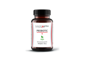 Sie sehen eine Packung Magdaktiv PROBIOTIC 13 Kapseln, 60Stk., Produktbild: 01 Magdaktiv PROBIOTIC 13 Kapseln, 60Stk., A-Nr.: 8053668 - 01