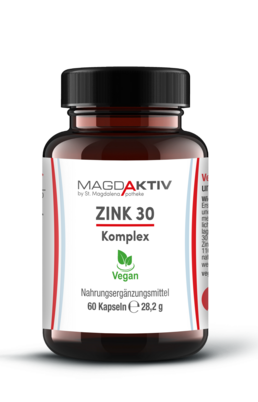 Magdaktiv ZINK 30 KOMPLEX Kapseln, 60Stk., A-Nr.: 8061917 - 01