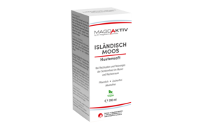 Sie sehen eine Packung Magdaktiv ISLÄNDISCH MOOS HUSTENSAFT, 200ml, Produktbild: 01 Magdaktiv ISLÄNDISCH MOOS HUSTENSAFT, 200ml, A-Nr.: 8068279 - 01