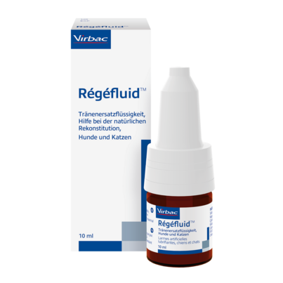 Sie sehen eine Packung Regefluid - Tränenersatzflüssigkeit für Hunde und Katzen, Produktbild: 01 Regefluid - Tränenersatzflüssigkeit für Hunde und Katzen, A-Nr.: 3721504 - 01