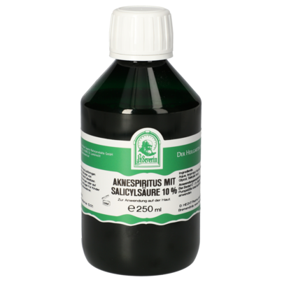 Sie sehen eine Packung AKNESPIRITUS MIT SALICYLSAEURE 10%, Produktbild: 01 AKNESPIRITUS MIT SALICYLSAEURE 10%, A-Nr.: 5724636 - 01