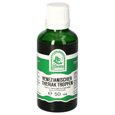 Sie sehen eine Packung VENEZIANISCHER THERIAK TROPFEN 50 ML, Produktbild: 01 VENEZIANISCHER THERIAK TROPFEN 50 ML, A-Nr.: 4485394 - 01