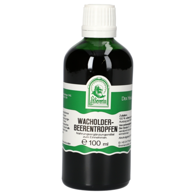 Sie sehen eine Packung WACHOLDERBEEREN TROPFEN 100 ML, Produktbild: 01 WACHOLDERBEEREN TROPFEN 100 ML, A-Nr.: 4402741 - 01