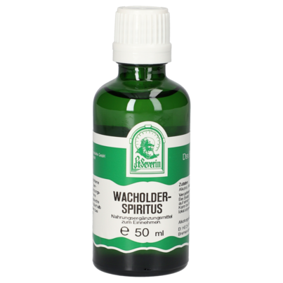 Sie sehen eine Packung WACHOLDERSPIRITUS 50 ML, Produktbild: 01 WACHOLDERSPIRITUS 50 ML, A-Nr.: 5072441 - 01