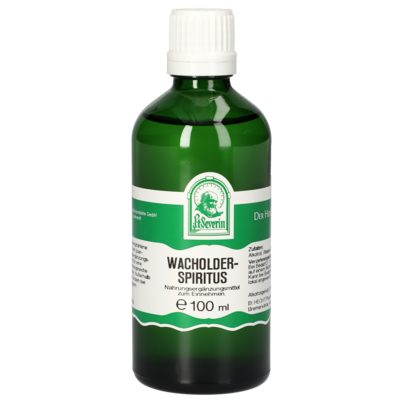 Sie sehen eine Packung WACHOLDERSPIRITUS 100 ML, Produktbild: 01 WACHOLDERSPIRITUS 100 ML, A-Nr.: 5072458 - 01